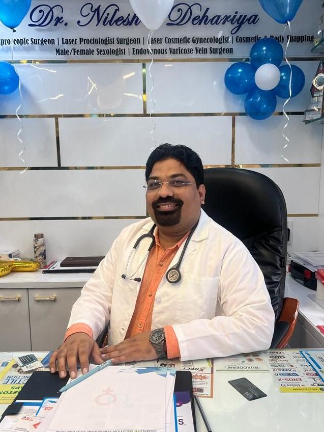 senior laser proctologist indore, dr. nilesh dehariya