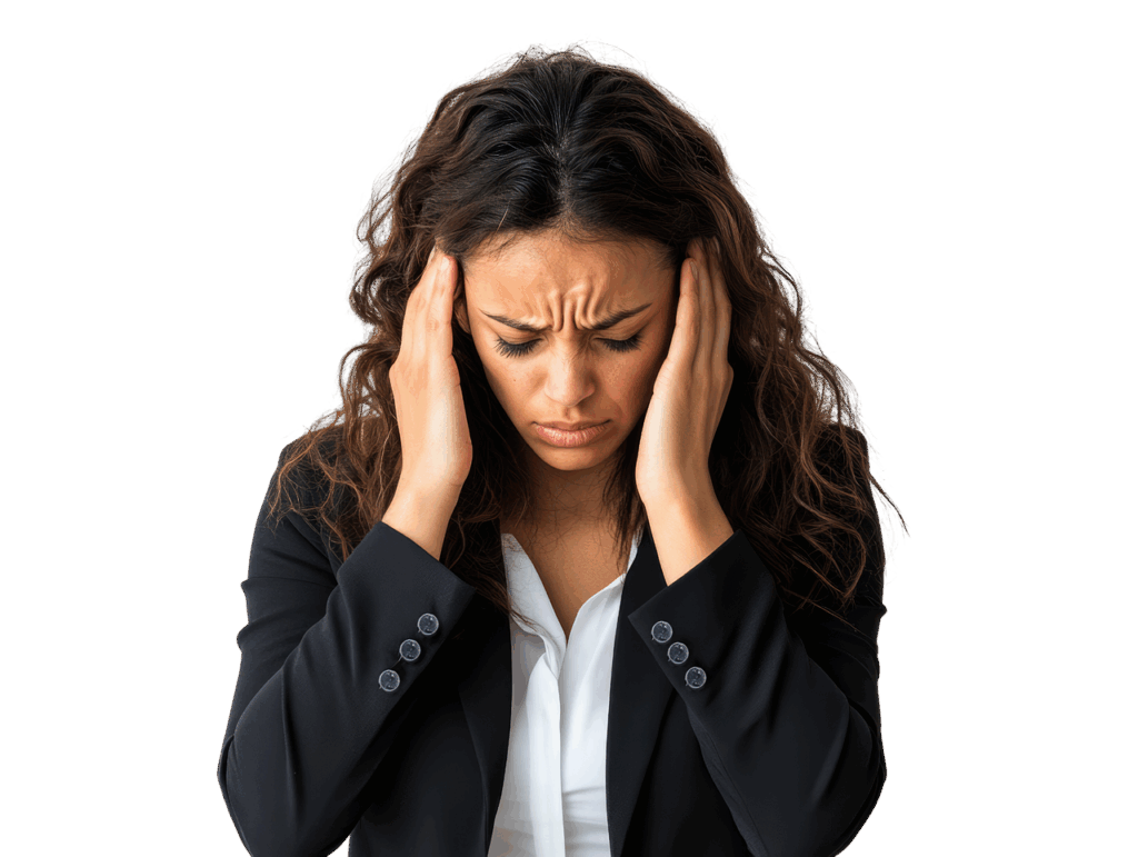 ai generated, depressed, woman, office stress, overwhelmed, frustration, stress, businesswoman, workplace anxiety, burnout, mental health, corporate stress, exhaustion, sadness, anxiety, pressure, corporate burnout, emotional burden, workplace challenges, depression, female professional, despair, strain, career struggle, job stress, sad, cutout