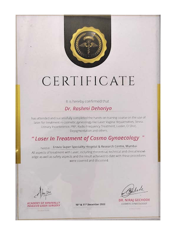 Dr Rashmi Dehariya Certificates2